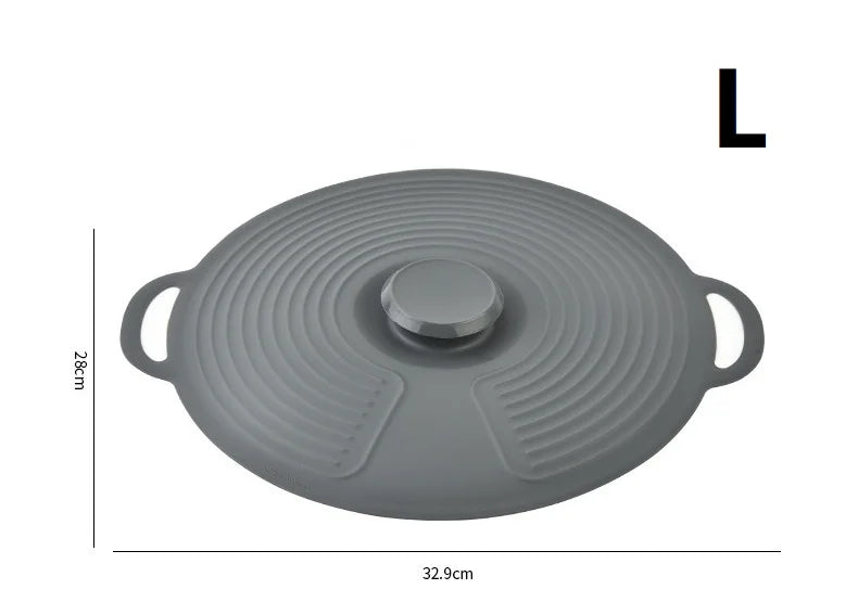 Tapa de silicona reutilizable con agarre para bowls y microondas