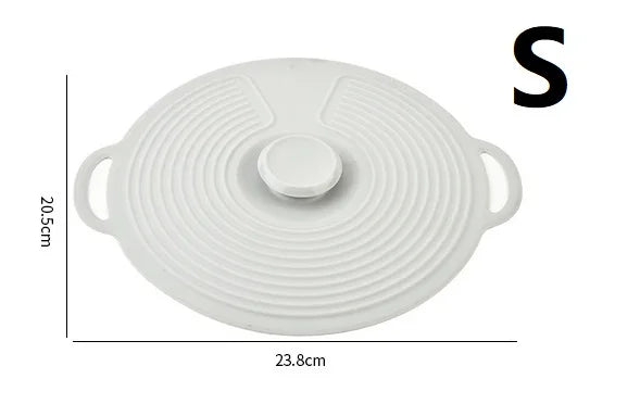 Tapa de silicona reutilizable con agarre para bowls y microondas