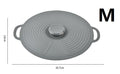 Tapa de silicona reutilizable con agarre para bowls y microondas