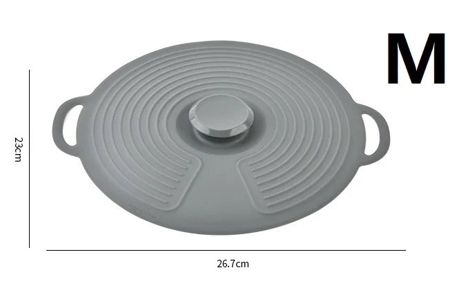 Tapa de silicona reutilizable con agarre para bowls y microondas