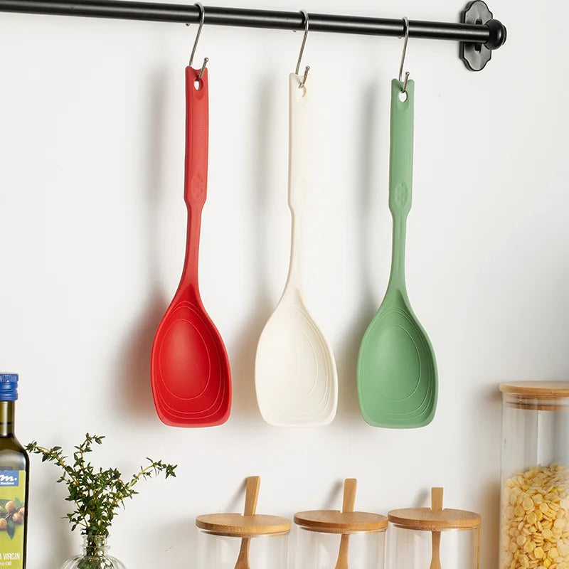 Espátula cuchara 2 en 1 con escala para cocinar