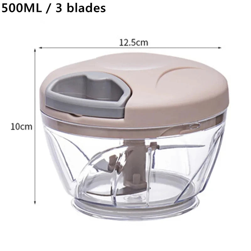 Picador manual a cuerda para verduras de 500 y 900 ml
