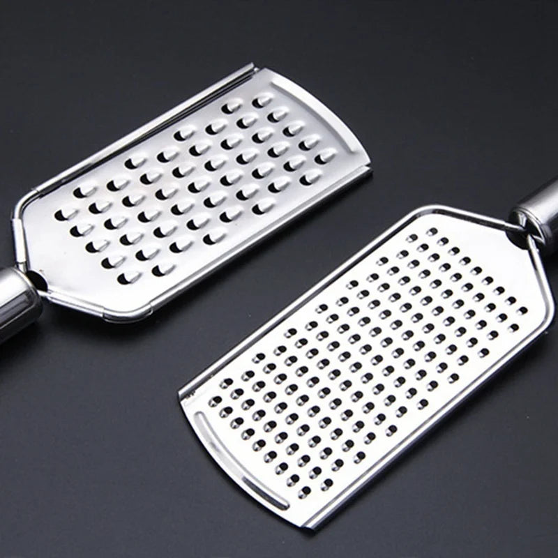 Rallador de mano de acero inoxidable para queso y chocolate