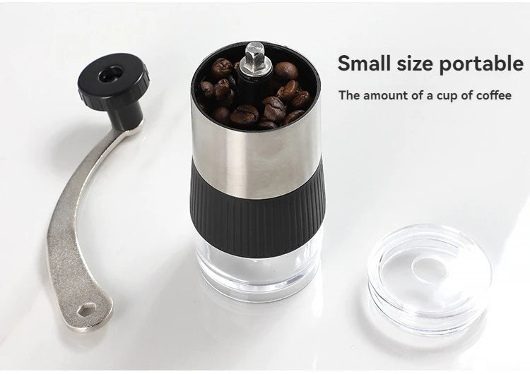 Molinillo de café manual compacto con ajuste de molienda