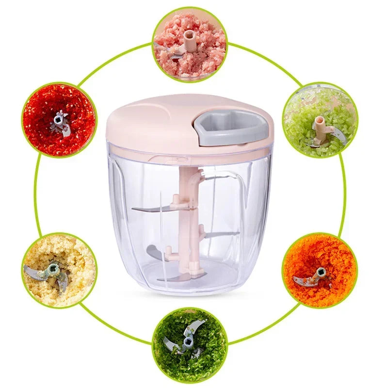 Picador manual a cuerda para verduras de 500 y 900 ml