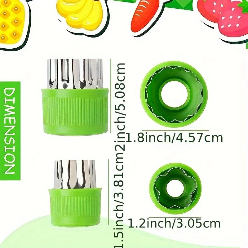 Set de 9 mini cortantes de acero inoxidable para galletitas y vegetales