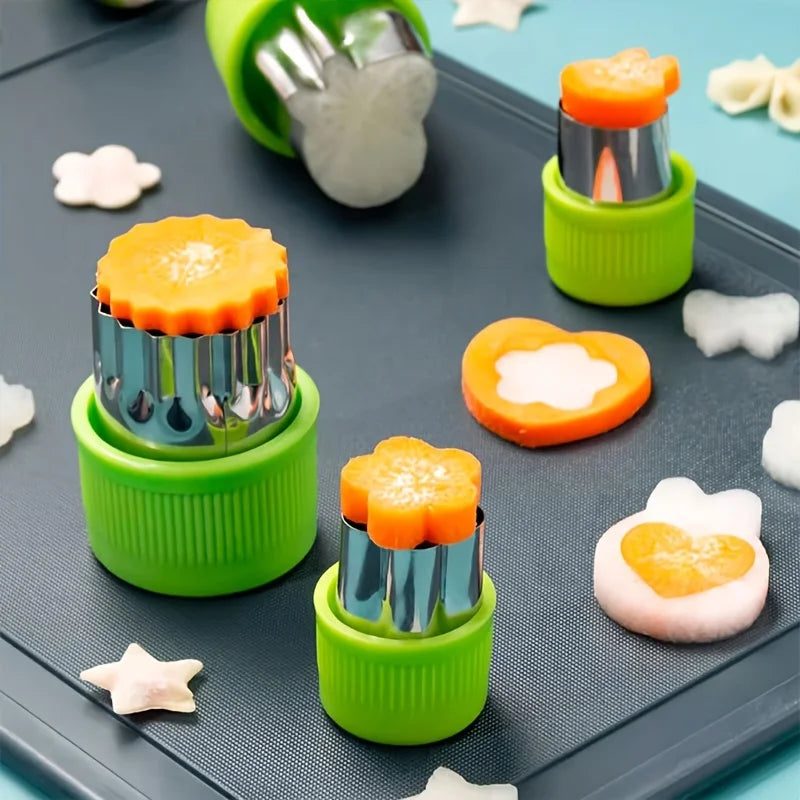Set de 9 mini cortantes de acero inoxidable para galletitas y vegetales