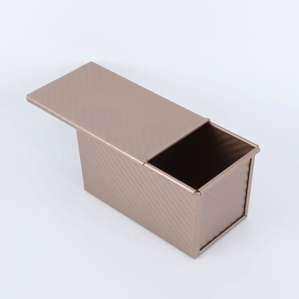 Molde para pan Pullman con tapa de acero al carbono rosa