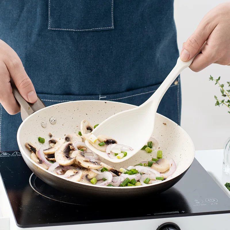 Espátula cuchara 2 en 1 con escala para cocinar