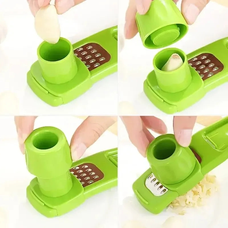 Prensa de ajo manual de plástico de 13,5 cm
