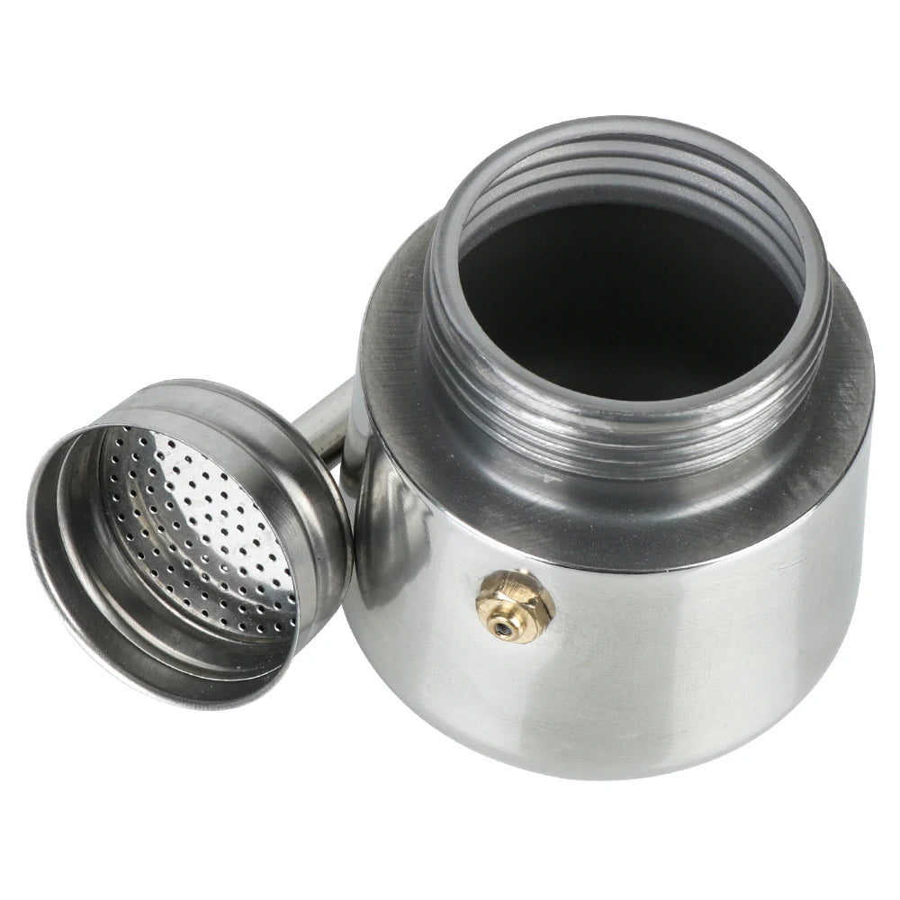 Cafetera italiana de acero inoxidable de 100 a 450 ml
