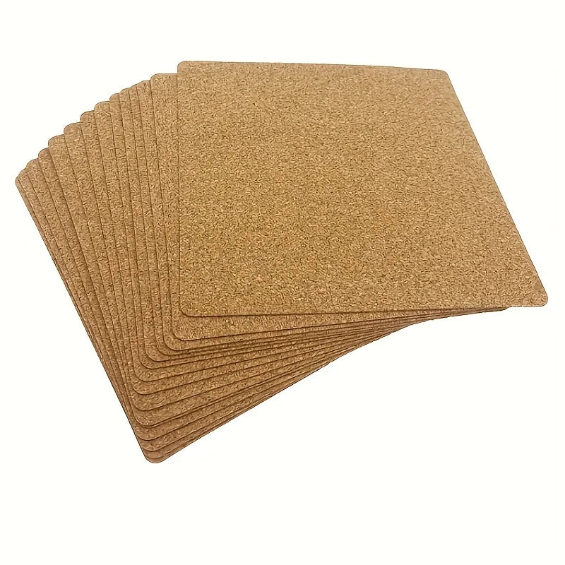 Set de 20 posavasos de corcho autoadhesivo