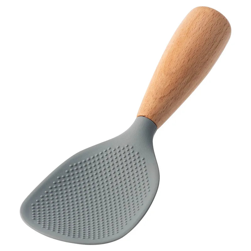 Cuchara de silicona para cocinar y servir arroz