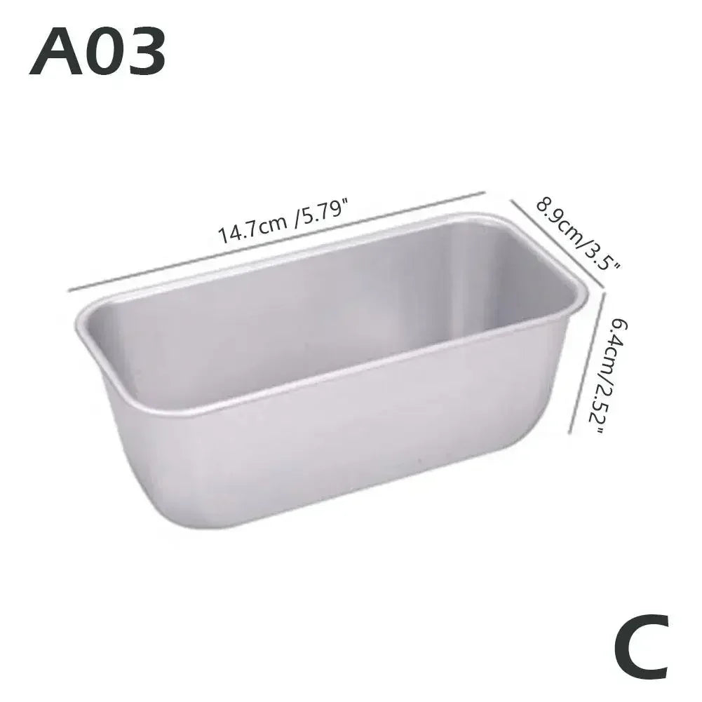 Molde rectangular compacto para pan y budines