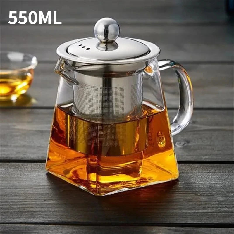 Tetera de vidrio con infusor en cuatro capacidades