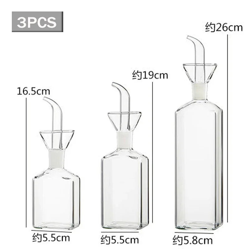 Aceitera de vidrio borosilicato con pico de vertido controlado