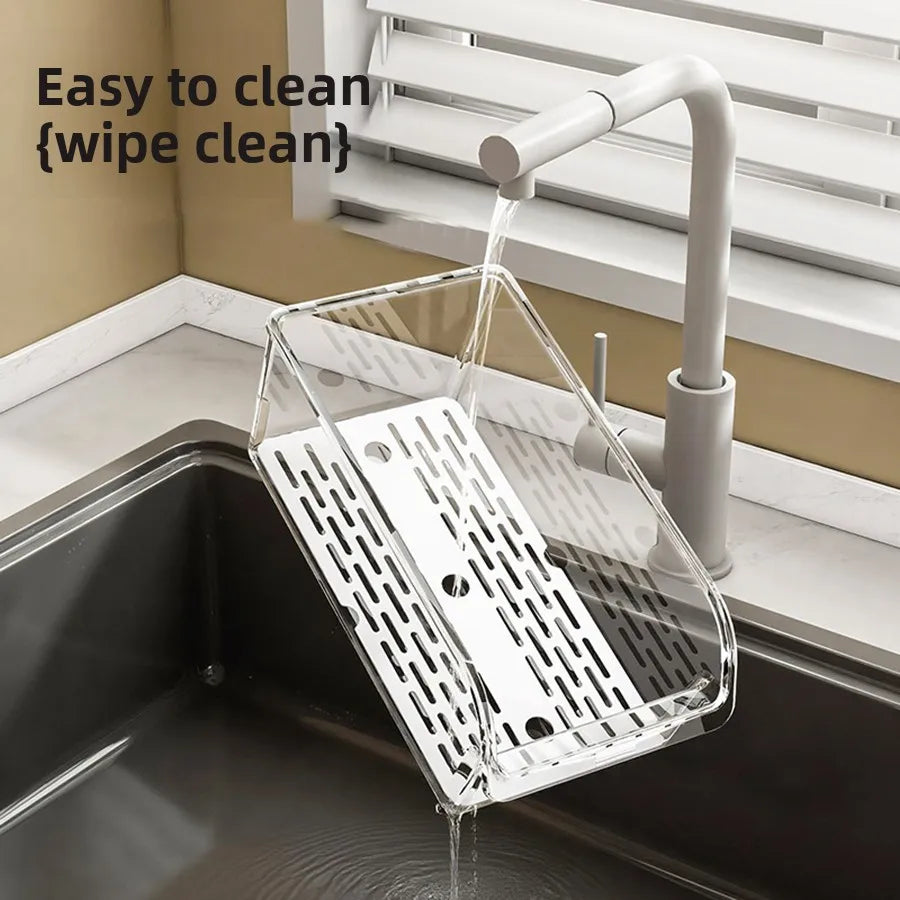 Organizador transparente rectangular para heladera