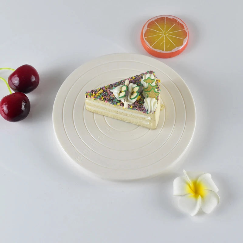 Base giratoria mini de plástico para repostería de 14 cm
