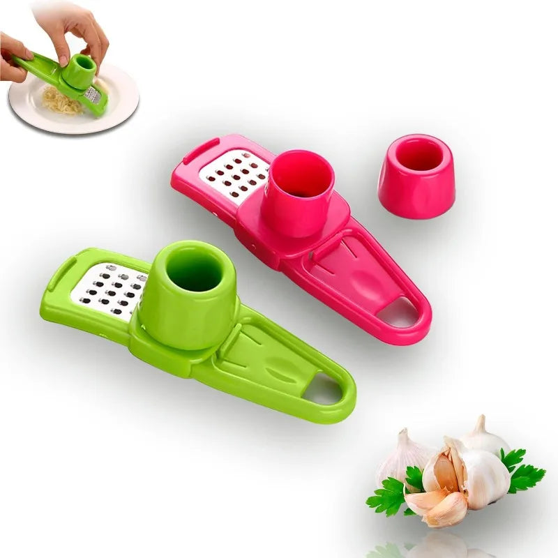 Prensa de ajo manual de plástico de 13,5 cm