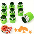 Set de 9 mini cortantes de acero inoxidable para galletitas y vegetales