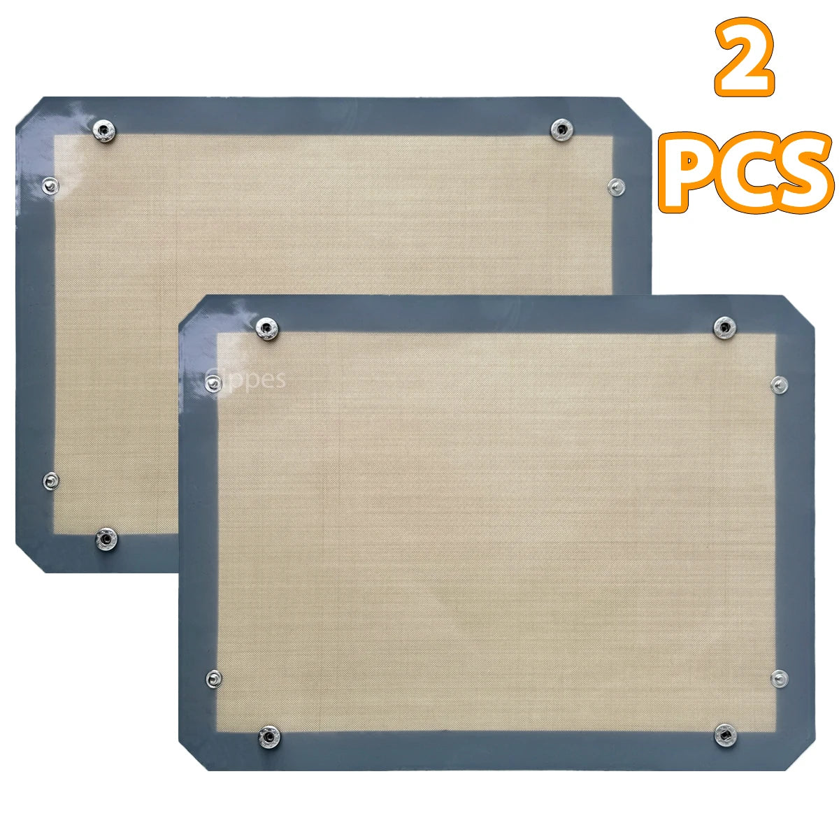 Lámina de silicona para hornear con broches de 40 × 30 cm