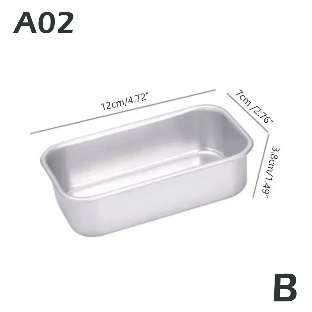 Molde rectangular compacto para pan y budines