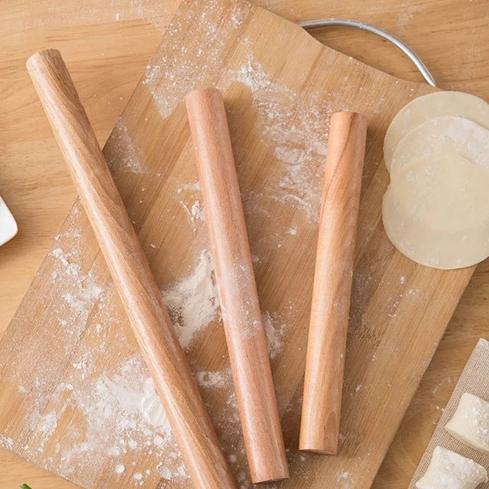 Palo de amasar de madera para pastas y repostería de 30 o 40 cm
