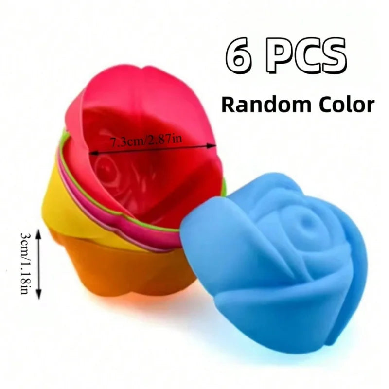 Moldes individuales de silicona para muffins y cupcakes de 6 o 12 unidades