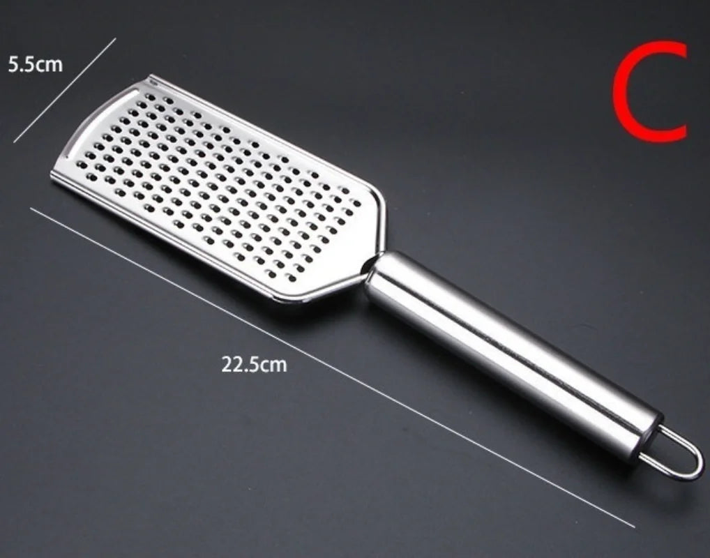 Rallador de mano de acero inoxidable para queso y chocolate