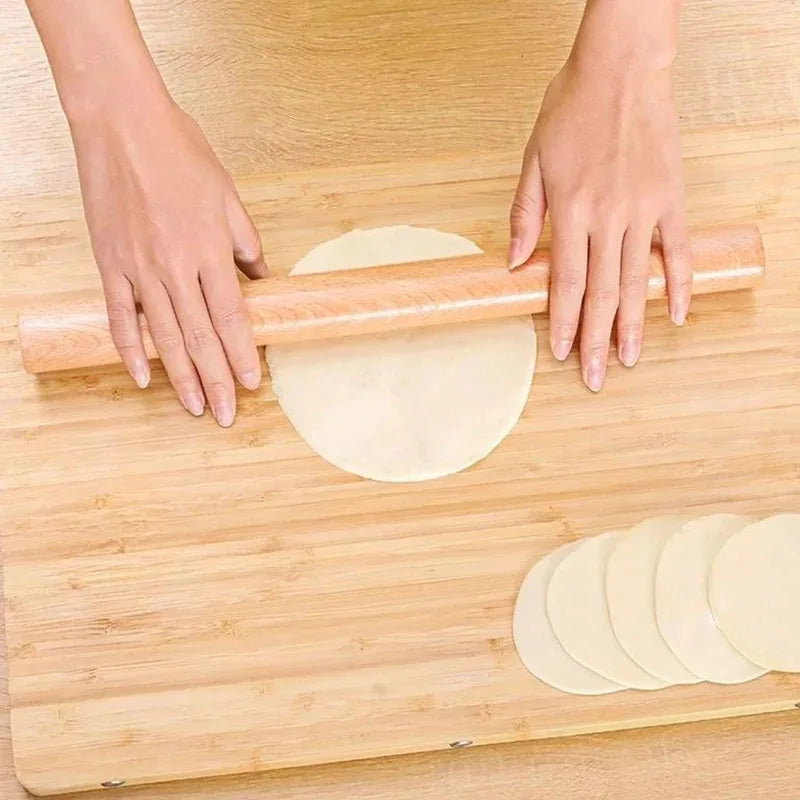 Palo de amasar de madera para pastas y repostería de 30 o 40 cm