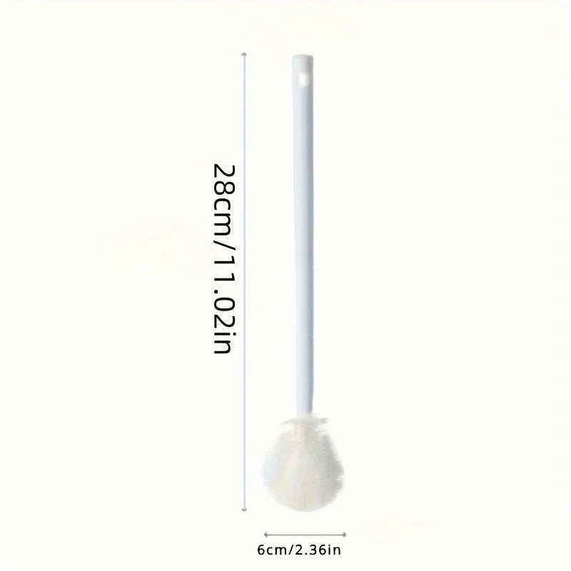 Cepillo plegable de silicona con mango largo para botellas y tazas