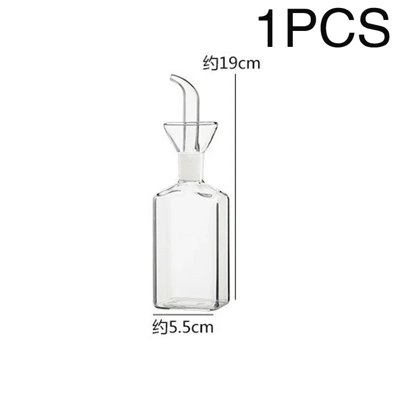 Aceitera de vidrio borosilicato con pico de vertido controlado