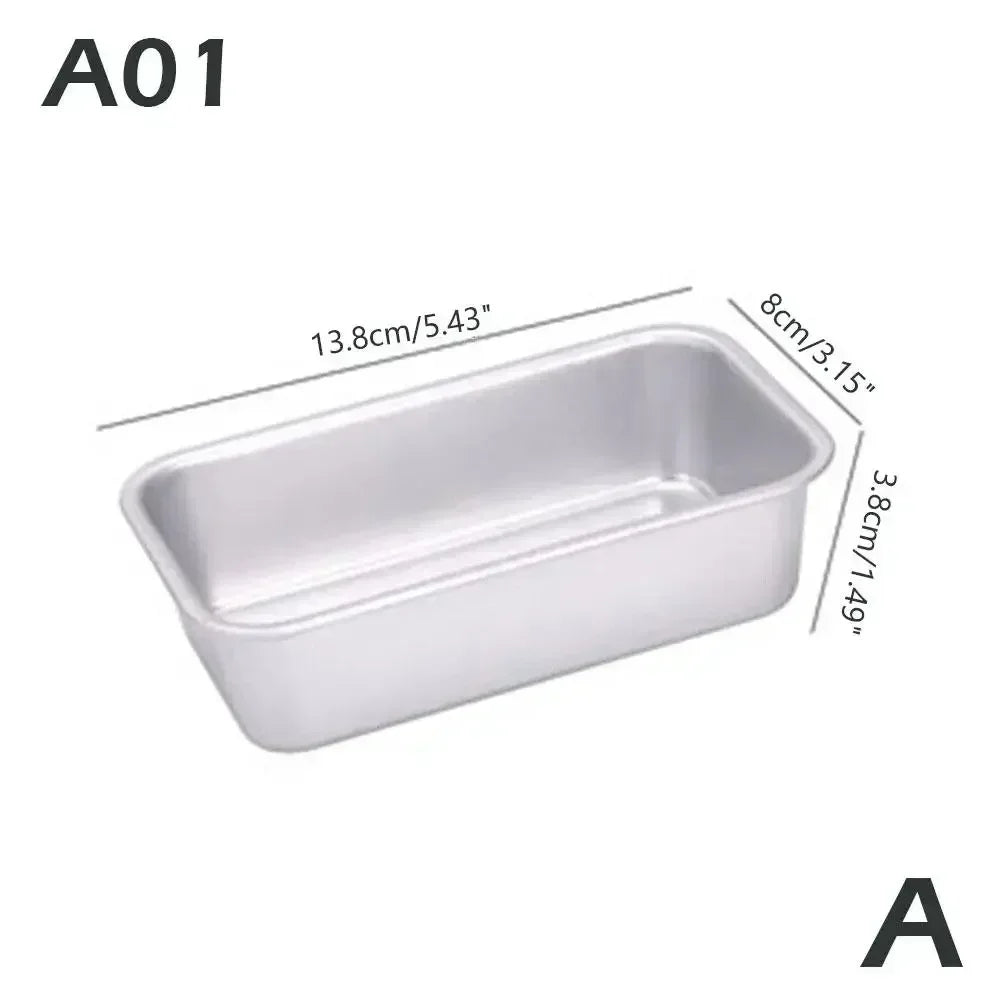 Molde rectangular compacto para pan y budines