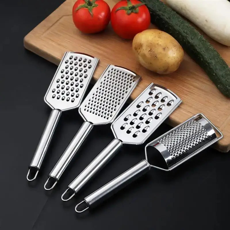 Rallador de mano de acero inoxidable para queso y chocolate