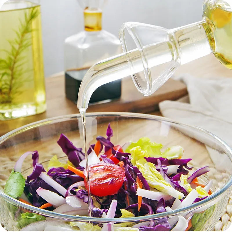 Aceitera de vidrio borosilicato con pico de vertido controlado