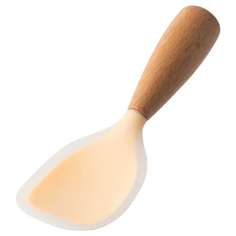 Cuchara de silicona para cocinar y servir arroz