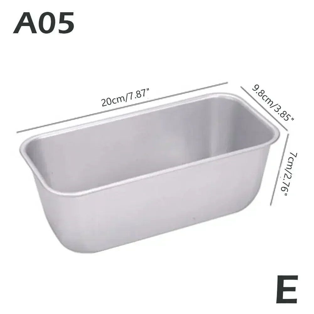 Molde rectangular compacto para pan y budines