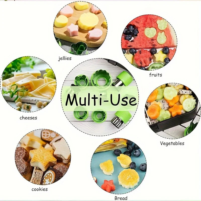 Set de 9 mini cortantes de acero inoxidable para galletitas y vegetales