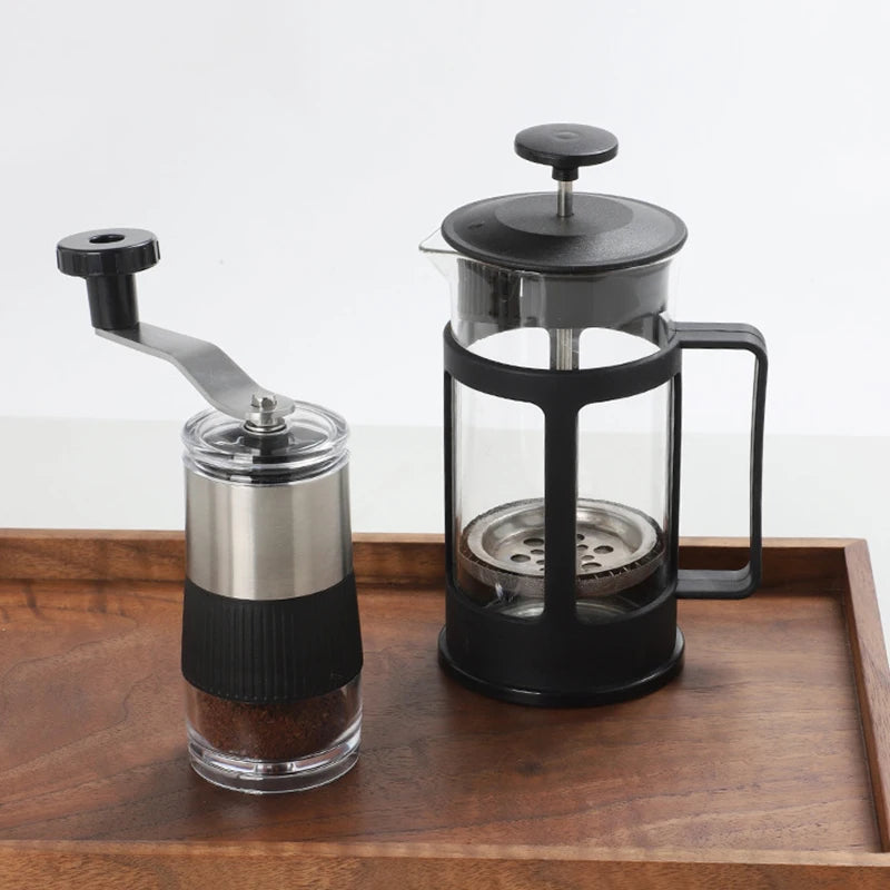 Molinillo de café manual compacto con ajuste de molienda