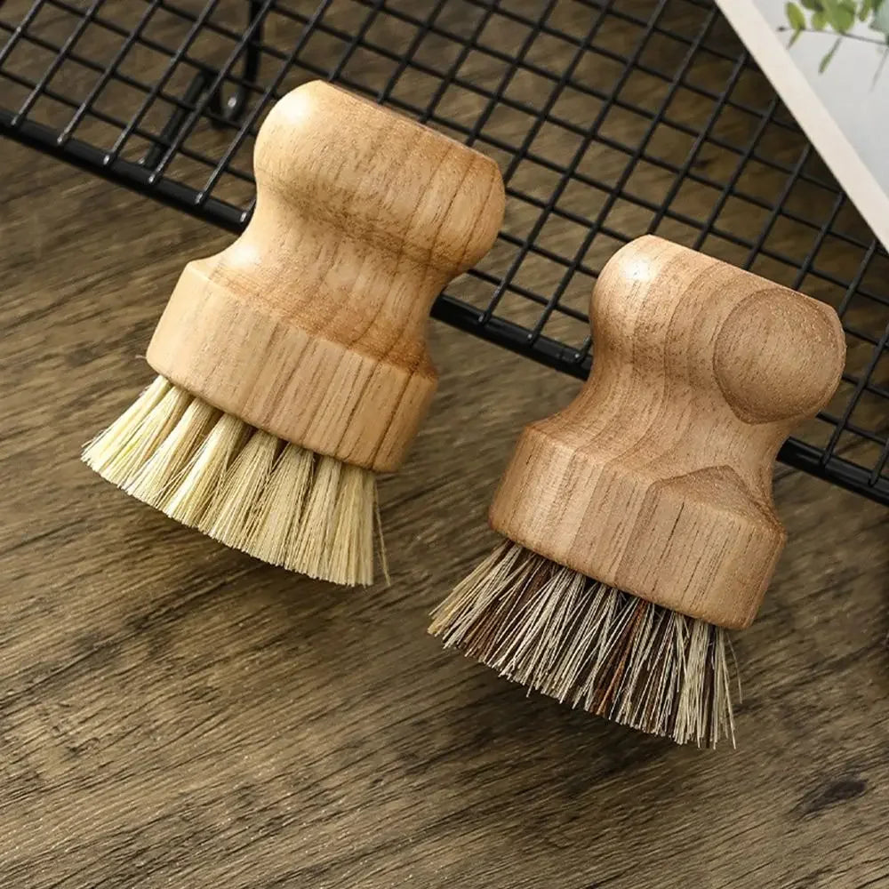 Cepillos para vajilla de bambú con fibras de sisal o coco