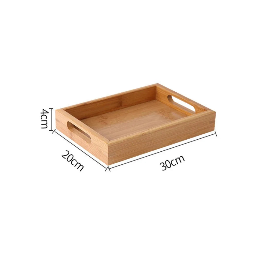 Bandeja rectangular para servir con bordes elevados