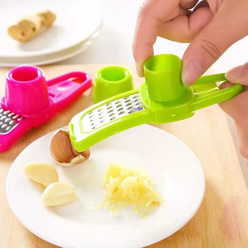 Prensa de ajo manual de plástico de 13,5 cm
