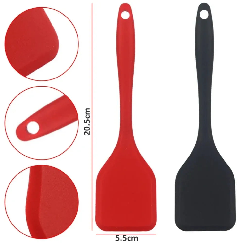 Espátula ranurada de silicona para pescado y omelettes