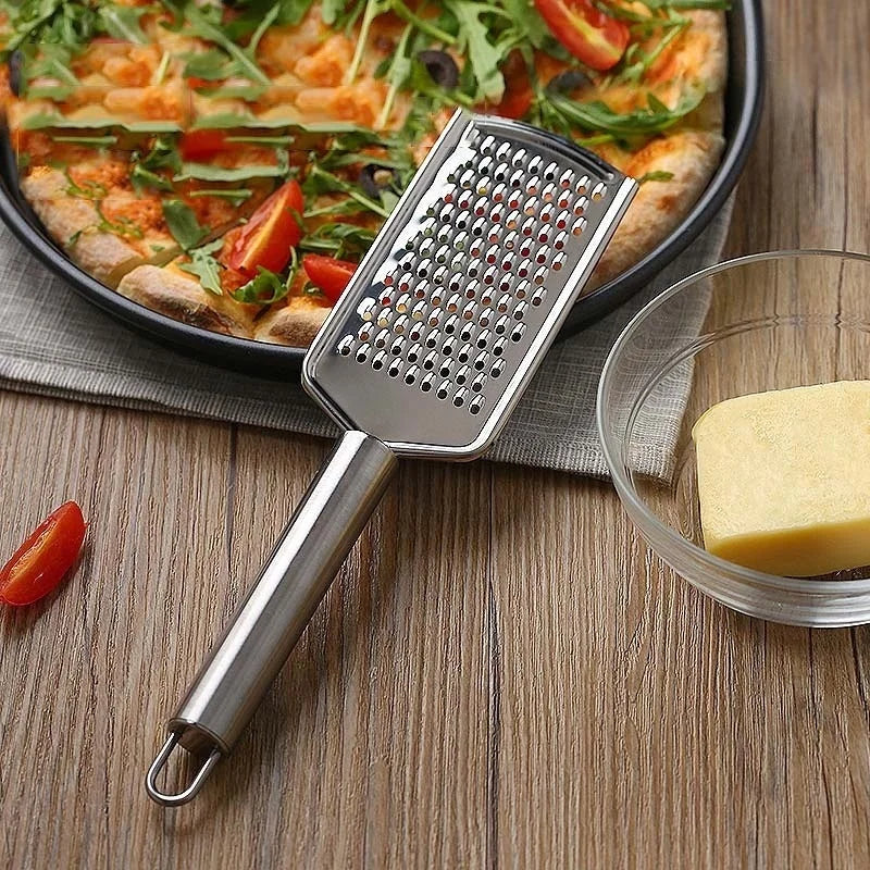 Rallador de mano de acero inoxidable para queso y chocolate