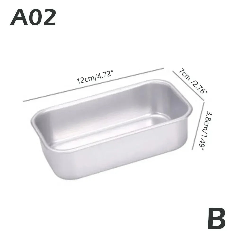 Molde rectangular compacto para pan y budines