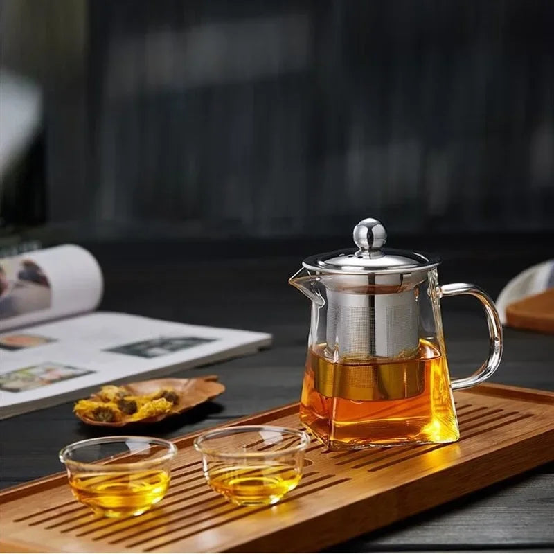 Tetera de vidrio con infusor en cuatro capacidades