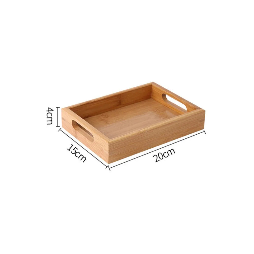 Bandeja rectangular para servir con bordes elevados