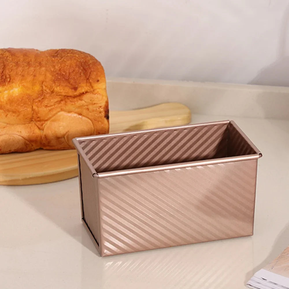 Molde para pan Pullman con tapa de acero al carbono rosa