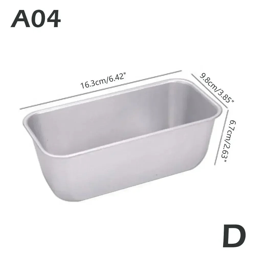 Molde rectangular compacto para pan y budines