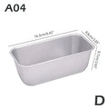 Molde rectangular compacto para pan y budines